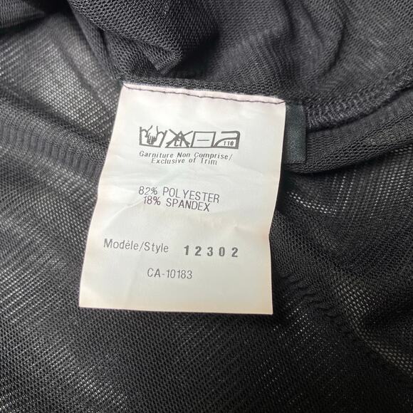 Cartise Embellished Shirt Sz M Black Silver Sequins Beaded Glam Y2K FairyGrunge - Picture 10 of 10